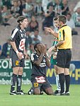 07.08.2004<br>Rapid - Salzburg/0:0<br>JANK Christoph, SUAZO Maynor (Salzburg)<br>FALB Wolfgang (Schiri)<br>HIDEN Martin (Rapid)<br>alles Bitten und Flehen hilft nichts - rot bleibt rot<br>87. Minute