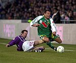 04.03.2001<br>Austria - Rapid/2:0<br>HIDEN Martin (Austria)<br>WALLNER Roman (Rapid)<br>25. Minute