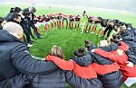 19.10.2017, Frauenfußball, Nationalteam, Testspiel, NV Arena, Niederlande, Oesterreich<br>Oesterreichs Ritual  vor Spielbeginn<br><br>Copyright / www. sportfotos. at<br>Missongasse 21<br>A - 3500 Krems<br>zierlinger@sportfotos.at<br>www.sportfotos.at<br>Kremser Bank <br>BIC SPKDAT21XXX<br>IBAN AT392022800704000918<br>