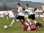 19.03.2016,  Rohrendorf, Fussball,  European Womens Under-17 Champioship 2016,  Elite Round,  sterreich,  Russland<br>KURZ Evelyn, KRUMBCK Laura, VANKOVA Kristina<br><br><br><br>Copyright DIENER / Zierlinger Karl<br>Marktgasse 3-7 / 4 / 5 / 21<br>A-1090 Wien<br>Telefax +43 1 955 32 35<br>Mobil +43 676 629 98 51<br>BA-CA<br>Bank Nr. 12000<br>Account Nr. 00712 223 783<br>e-mail: agentur@diener.at<br>Datenbank: www.diener.at