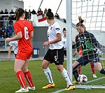 21.03.2016,  Rohrendorf, Fussball,  European Womens Under-17 Champioship 2016,  Elite Round,  sterreich,  Schweiz<br>Tor in der zweiten Halbzeit, das nicht gegeben wurde, weil der Linienrichterin die Sicht verstellt war<br><br><br><br>Copyright DIENER / Zierlinger Karl<br>Marktgasse 3-7 / 4 / 5 / 21<br>A-1090 Wien<br>Telefax +43 1 955 32 35<br>Mobil +43 676 629 98 51<br>BA-CA<br>Bank Nr. 12000<br>Account Nr. 00712 223 783<br>e-mail: agentur@diener.at<br>Datenbank: www.diener.at
