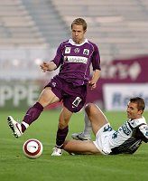 28.08.2005<br>Austria - Pasching/0:2 (0:2)<br>KIESENEBNER Markus (Austria)<br>VORISEK Petr (Pasching)<br>4. Minute