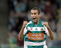 20.08.2005<br>Rapid - Mattersburg/1:2 (0:0)<br>HLINKA Peter, nach dem Tor zum 1:0<br>63. Minute