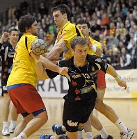 08.03.2009<br>UHK Krems - Bregenz/31:32 (12:13)<br>VIZVARY Kristof, GUENTHER Matthias