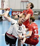 13.04.2013, Krems, Handball, OEHB Cup, Final Four der Herren, Halbfinale, UHK Krems - HC Hard,<br>LINT Werner, TANASKOVIC Marko, JOCHUM Michael<br><br>Copyright DIENER / Zierlinger Karl<br>Marktgasse 3-7 / 4 / 5 / 21<br>A-1090 Wien<br>Telefax +43 1 955 32 35<br>Mobil +43 676 629 98 51<br>BA-CA<br>Bank Nr. 12000<br>Account Nr. 00712 223 783<br>e-mail: agentur@diener.at<br>Datenbank: www.diener.at