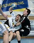 13.04.2013, Krems, Handball, OEHB Cup, Final Four der Herren, Halbfinale, Fivers WAT Margareten - ULZ Schwaz,<br>ZIURA Vytautas, ZANGERL Philip<br><br>Copyright DIENER / Zierlinger Karl<br>Marktgasse 3-7 / 4 / 5 / 21<br>A-1090 Wien<br>Telefax +43 1 955 32 35<br>Mobil +43 676 629 98 51<br>BA-CA<br>Bank Nr. 12000<br>Account Nr. 00712 223 783<br>e-mail: agentur@diener.at<br>Datenbank: www.diener.at
