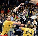 26.10.2012, Krems, Handball, Handball Liga Austria, HLA, GD, UHK Krems - Fivers WAT Margareten,<br>MITKOV Vlatko, KIRVELIAVICIUS Romas, VISY Norbert<br><br>Copyright DIENER / Zierlinger Karl<br>Marktgasse 3-7 / 4 / 5 / 21<br>A-1090 Wien<br>Telefax +43 1 955 32 35<br>Mobil +43 676 629 98 51<br>BA-CA<br>Bank Nr. 12000<br>Account Nr. 00712 223 783<br>e-mail: agentur@diener.at<br>Datenbank: www.diener.at