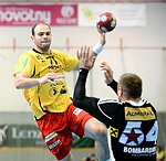 26.10.2012, Krems, Handball, Handball Liga Austria, HLA, GD, UHK Krems - Fivers WAT Margareten,<br>MITKOV Vlatko, ZIURA Vytautas<br><br>Copyright DIENER / Zierlinger Karl<br>Marktgasse 3-7 / 4 / 5 / 21<br>A-1090 Wien<br>Telefax +43 1 955 32 35<br>Mobil +43 676 629 98 51<br>BA-CA<br>Bank Nr. 12000<br>Account Nr. 00712 223 783<br>e-mail: agentur@diener.at<br>Datenbank: www.diener.at