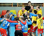 26.10.2012, Krems, Handball, Handball Liga Austria, HLA, GD, UHK Krems - Fivers WAT Margareten,<br>Jubel Krems<br><br>Copyright DIENER / Zierlinger Karl<br>Marktgasse 3-7 / 4 / 5 / 21<br>A-1090 Wien<br>Telefax +43 1 955 32 35<br>Mobil +43 676 629 98 51<br>BA-CA<br>Bank Nr. 12000<br>Account Nr. 00712 223 783<br>e-mail: agentur@diener.at<br>Datenbank: www.diener.at