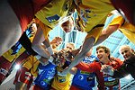 26.10.2012, Krems, Handball, Handball Liga Austria, HLA, GD, UHK Krems - Fivers WAT Margareten,<br>Jubel Krems<br><br>Copyright DIENER / Zierlinger Karl<br>Marktgasse 3-7 / 4 / 5 / 21<br>A-1090 Wien<br>Telefax +43 1 955 32 35<br>Mobil +43 676 629 98 51<br>BA-CA<br>Bank Nr. 12000<br>Account Nr. 00712 223 783<br>e-mail: agentur@diener.at<br>Datenbank: www.diener.at