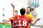 27.12.2012, Krems, Handball, Handball Liga Austria, HLA, GD, UHK Krems, HC Hard,<br>KATHREIN Alex, FRIEDE Bernd, CHALUPA Georg<br><br><br>Copyright DIENER / Zierlinger Karl<br>Marktgasse 3-7 / 4 / 5 / 21<br>A-1090 Wien<br>Telefax +43 1 955 32 35<br>Mobil +43 676 629 98 51<br>BA-CA<br>Bank Nr. 12000<br>Account Nr. 00712 223 783<br>e-mail: agentur@diener.at<br>Datenbank: www.diener.at