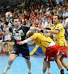 05.09.2012, Krems, Handball, Handball Liga Austria, <br>HLA, GD, UHK Krems - HIT Tirol,<br>KAINMUELLER Klemens, VISY Norbert, BOZSO Andras<br><br><br>Copyright DIENER / Zierlinger Karl<br>Marktgasse 3-7 / 4 / 5 / 21<br>A-1090 Wien<br>Telefax +43 1 955 32 35<br>Mobil +43 676 629 98 51<br>BA-CA<br>Bank Nr. 12000<br>Account Nr. 00712 223 783<br>e-mail: agentur@diener.at<br>Datenbank: www.diener.at