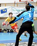 08.12.2012, Krems, Handball, Handball Liga Austria, <br>HLA, GD, UHK Krems, SG Westwien,<br>SCHOPF Tobias, UVODIC Sandro<br><br><br>Copyright DIENER / Zierlinger Karl<br>Marktgasse 3-7 / 4 / 5 / 21<br>A-1090 Wien<br>Telefax +43 1 955 32 35<br>Mobil +43 676 629 98 51<br>BA-CA<br>Bank Nr. 12000<br>Account Nr. 00712 223 783<br>e-mail: agentur@diener.at<br>Datenbank: www.diener.at