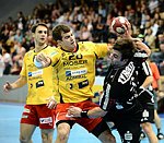 13.10.2012, Krems, Handball, Handball Liga Austria, HLA, GD, UHK Krems, ULZ Schwaz, <br>BELAS Ivica,  FEICHTINGER Sebastian, HOFLEHNER Julius<br><br><br>Copyright DIENER / Zierlinger Karl<br>Marktgasse 3-7 / 4 / 5 / 21<br>A-1090 Wien<br>Telefax +43 1 955 32 35<br>Mobil +43 676 629 98 51<br>BA-CA<br>Bank Nr. 12000<br>Account Nr. 00712 223 783<br>e-mail: agentur@diener.at<br>Datenbank: www.diener.at