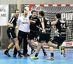 13.10.2012, Krems, Handball, Handball Liga Austria, HLA, GD, UHK Krems, ULZ Schwaz, <br>Siegesjubel Schwaz<br><br><br>Copyright DIENER / Zierlinger Karl<br>Marktgasse 3-7 / 4 / 5 / 21<br>A-1090 Wien<br>Telefax +43 1 955 32 35<br>Mobil +43 676 629 98 51<br>BA-CA<br>Bank Nr. 12000<br>Account Nr. 00712 223 783<br>e-mail: agentur@diener.at<br>Datenbank: www.diener.at