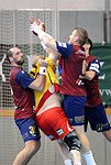 10.11.2012, Krems, Handball, Handball Liga Austria, HLA, GD, UHK Krems, Union Leoben<br>SURAC Domagoj, LINT Werner, MARETIC Mario, DJUKIC Damir<br><br><br>Copyright DIENER / Zierlinger Karl<br>Marktgasse 3-7 / 4 / 5 / 21<br>A-1090 Wien<br>Telefax +43 1 955 32 35<br>Mobil +43 676 629 98 51<br>BA-CA<br>Bank Nr. 12000<br>Account Nr. 00712 223 783<br>e-mail: agentur@diener.at<br>Datenbank: www.diener.at