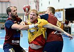 10.11.2012, Krems, Handball, Handball Liga Austria, HLA, GD, UHK Krems, Union Leoben<br>SURAC Domagoj, LINT Werner, HERRGESELL David<br><br><br>Copyright DIENER / Zierlinger Karl<br>Marktgasse 3-7 / 4 / 5 / 21<br>A-1090 Wien<br>Telefax +43 1 955 32 35<br>Mobil +43 676 629 98 51<br>BA-CA<br>Bank Nr. 12000<br>Account Nr. 00712 223 783<br>e-mail: agentur@diener.at<br>Datenbank: www.diener.at