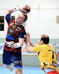 10.11.2012, Krems, Handball, Handball Liga Austria, HLA, GD, UHK Krems, Union Leoben<br>MARETIC Mario, MITKOV Vlatko<br><br><br>Copyright DIENER / Zierlinger Karl<br>Marktgasse 3-7 / 4 / 5 / 21<br>A-1090 Wien<br>Telefax +43 1 955 32 35<br>Mobil +43 676 629 98 51<br>BA-CA<br>Bank Nr. 12000<br>Account Nr. 00712 223 783<br>e-mail: agentur@diener.at<br>Datenbank: www.diener.at