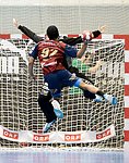 10.11.2012, Krems, Handball, Handball Liga Austria, HLA, GD, UHK Krems, Union Leoben<br>SHEJBAL Mihal, SANTOS Raul<br><br><br>Copyright DIENER / Zierlinger Karl<br>Marktgasse 3-7 / 4 / 5 / 21<br>A-1090 Wien<br>Telefax +43 1 955 32 35<br>Mobil +43 676 629 98 51<br>BA-CA<br>Bank Nr. 12000<br>Account Nr. 00712 223 783<br>e-mail: agentur@diener.at<br>Datenbank: www.diener.at