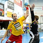 04.03.2015, Krems, Handball, OEHB Cup / M, Viertelfinale,  UHK Krems, Bregenz<br>MITKOV Vlatko, FRUEHSTUEK Lukas<br><br>Copyright DIENER / Zierlinger Karl<br>Marktgasse 3-7 / 4 / 5 / 21<br>A-1090 Wien<br>Telefax +43 1 955 32 35<br>Mobil +43 676 629 98 51<br>BA-CA<br>Bank Nr. 12000<br>Account Nr. 00712 223 783<br>e-mail: agentur@diener.at<br>Datenbank: www.diener.at