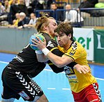 04.03.2015, Krems, Handball, OEHB Cup / M, Viertelfinale,  UHK Krems, Bregenz<br>KLOPCIC Marian, SCHOPF Tobias<br><br>Copyright DIENER / Zierlinger Karl<br>Marktgasse 3-7 / 4 / 5 / 21<br>A-1090 Wien<br>Telefax +43 1 955 32 35<br>Mobil +43 676 629 98 51<br>BA-CA<br>Bank Nr. 12000<br>Account Nr. 00712 223 783<br>e-mail: agentur@diener.at<br>Datenbank: www.diener.at