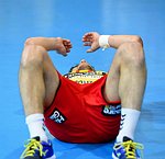 04.03.2015, Krems, Handball, OEHB Cup / M, Viertelfinale,  UHK Krems, Bregenz<br>SCHOPF Tobias<br><br>Copyright DIENER / Zierlinger Karl<br>Marktgasse 3-7 / 4 / 5 / 21<br>A-1090 Wien<br>Telefax +43 1 955 32 35<br>Mobil +43 676 629 98 51<br>BA-CA<br>Bank Nr. 12000<br>Account Nr. 00712 223 783<br>e-mail: agentur@diener.at<br>Datenbank: www.diener.at