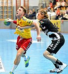 11.04.2015, Krems, Handball, Handball Liga Austria, HLA, OPO, UHK Krems, Bregenz,<br>NEUHOLD Christoph, HEDIN Amadeus<br><br><br><br>Copyright DIENER / Zierlinger Karl<br>Marktgasse 3-7 / 4 / 5 / 21<br>A-1090 Wien<br>Telefax +43 1 955 32 35<br>Mobil +43 676 629 98 51<br>BA-CA<br>Bank Nr. 12000<br>Account Nr. 00712 223 783<br>e-mail: agentur@diener.at<br>Datenbank: www.diener.at