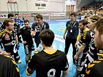 11.04.2015, Krems, Handball, Handball Liga Austria, HLA, OPO, UHK Krems, Bregenz,<br>Auszeit Bregenz<br><br><br><br>Copyright DIENER / Zierlinger Karl<br>Marktgasse 3-7 / 4 / 5 / 21<br>A-1090 Wien<br>Telefax +43 1 955 32 35<br>Mobil +43 676 629 98 51<br>BA-CA<br>Bank Nr. 12000<br>Account Nr. 00712 223 783<br>e-mail: agentur@diener.at<br>Datenbank: www.diener.at