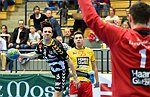 11.04.2015, Krems, Handball, Handball Liga Austria, HLA, OPO, UHK Krems, Bregenz,<br>BURGER Sebastian, TOMANN Aron, RIEGLER Matthias<br><br><br><br>Copyright DIENER / Zierlinger Karl<br>Marktgasse 3-7 / 4 / 5 / 21<br>A-1090 Wien<br>Telefax +43 1 955 32 35<br>Mobil +43 676 629 98 51<br>BA-CA<br>Bank Nr. 12000<br>Account Nr. 00712 223 783<br>e-mail: agentur@diener.at<br>Datenbank: www.diener.at