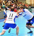 07.03.2015, Krems, Handball, Handball Liga Austria, HLA, OPO, UHK Krems, HC Hard,<br>JOCHUM Michael, SCHOPF Tobias, DICKER Daniel<br><br>Copyright DIENER / Zierlinger Karl<br>Marktgasse 3-7 / 4 / 5 / 21<br>A-1090 Wien<br>Telefax +43 1 955 32 35<br>Mobil +43 676 629 98 51<br>BA-CA<br>Bank Nr. 12000<br>Account Nr. 00712 223 783<br>e-mail: agentur@diener.at<br>Datenbank: www.diener.at