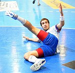 07.03.2015, Krems, Handball, Handball Liga Austria, HLA, OPO, UHK Krems, HC Hard,<br>WEBER Thomas<br><br>Copyright DIENER / Zierlinger Karl<br>Marktgasse 3-7 / 4 / 5 / 21<br>A-1090 Wien<br>Telefax +43 1 955 32 35<br>Mobil +43 676 629 98 51<br>BA-CA<br>Bank Nr. 12000<br>Account Nr. 00712 223 783<br>e-mail: agentur@diener.at<br>Datenbank: www.diener.at