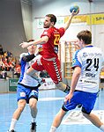 07.03.2015, Krems, Handball, Handball Liga Austria, HLA, OPO, UHK Krems, HC Hard,<br>HERBURGER Lukas, CHALUPA Georg, DICKER Daniel<br><br>Copyright DIENER / Zierlinger Karl<br>Marktgasse 3-7 / 4 / 5 / 21<br>A-1090 Wien<br>Telefax +43 1 955 32 35<br>Mobil +43 676 629 98 51<br>BA-CA<br>Bank Nr. 12000<br>Account Nr. 00712 223 783<br>e-mail: agentur@diener.at<br>Datenbank: www.diener.at