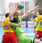 25.02.2015, Krems, Handball, Handball Liga Austria, HLA, OPO, UHK Krems, SG Westwien,<br>MITKOV Vlatko, POSCH Fabian<br><br><br><br>Copyright DIENER / Zierlinger Karl<br>Marktgasse 3-7 / 4 / 5 / 21<br>A-1090 Wien<br>Telefax +43 1 955 32 35<br>Mobil +43 676 629 98 51<br>BA-CA<br>Bank Nr. 12000<br>Account Nr. 00712 223 783<br>e-mail: agentur@diener.at<br>Datenbank: www.diener.at