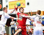 24.03.2015, Krems, Handball, Handball Liga Austria, HLA, OPO, UHK Krems, Team 94,<br>JELINEK Wilhelm, FEICHTINGER Sebastian, FUEHRER Matthias<br><br><br><br>Copyright DIENER / Zierlinger Karl<br>Marktgasse 3-7 / 4 / 5 / 21<br>A-1090 Wien<br>Telefax +43 1 955 32 35<br>Mobil +43 676 629 98 51<br>BA-CA<br>Bank Nr. 12000<br>Account Nr. 00712 223 783<br>e-mail: agentur@diener.at<br>Datenbank: www.diener.at