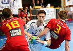 24.03.2015, Krems, Handball, Handball Liga Austria, HLA, OPO, UHK Krems, Team 94,<br>BRUNNER Florian, HOCHLEITNER Armin, BABARSKAS Gerdas<br><br><br><br>Copyright DIENER / Zierlinger Karl<br>Marktgasse 3-7 / 4 / 5 / 21<br>A-1090 Wien<br>Telefax +43 1 955 32 35<br>Mobil +43 676 629 98 51<br>BA-CA<br>Bank Nr. 12000<br>Account Nr. 00712 223 783<br>e-mail: agentur@diener.at<br>Datenbank: www.diener.at