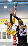 16.02.2015, Krems, Handball, Handball Liga Austria, HLA, OPO, UHK Krems, WAT Margareten,<br>MITKOV Vlatko, ZIURA Vytautas<br><br><br>Copyright DIENER / Zierlinger<br>Marktgasse 3-7 / 4 / 5 / 21<br>A-1090 Wien<br>Telefax +43 1 955 32 35<br>Mobil +43 676 629 98 51<br>BA-CA<br>Bank Nr. 12000<br>Account Nr. 00712 223 783<br>e-mail: agentur@diener.at<br>Datenbank: www.diener.at