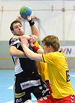 16.02.2015, Krems, Handball, Handball Liga Austria, HLA, OPO, UHK Krems, WAT Margareten,<br>EITUTIS Tomas, BABARSKAS Gerdas<br><br><br>Copyright DIENER / Zierlinger<br>Marktgasse 3-7 / 4 / 5 / 21<br>A-1090 Wien<br>Telefax +43 1 955 32 35<br>Mobil +43 676 629 98 51<br>BA-CA<br>Bank Nr. 12000<br>Account Nr. 00712 223 783<br>e-mail: agentur@diener.at<br>Datenbank: www.diener.at