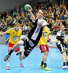 16.02.2015, Krems, Handball, Handball Liga Austria, HLA, OPO, UHK Krems, WAT Margareten,<br>BABARSKAS Gerdas, KOLAR Markus<br><br><br>Copyright DIENER / Zierlinger<br>Marktgasse 3-7 / 4 / 5 / 21<br>A-1090 Wien<br>Telefax +43 1 955 32 35<br>Mobil +43 676 629 98 51<br>BA-CA<br>Bank Nr. 12000<br>Account Nr. 00712 223 783<br>e-mail: agentur@diener.at<br>Datenbank: www.diener.at