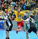 16.02.2015, Krems, Handball, Handball Liga Austria, HLA, OPO, UHK Krems, WAT Margareten,<br>EITUTIS Tomas, CHALUPA Georg, BEZUCHA Markus<br><br><br><br>Copyright DIENER / Zierlinger<br>Marktgasse 3-7 / 4 / 5 / 21<br>A-1090 Wien<br>Telefax +43 1 955 32 35<br>Mobil +43 676 629 98 51<br>BA-CA<br>Bank Nr. 12000<br>Account Nr. 00712 223 783<br>e-mail: agentur@diener.at<br>Datenbank: www.diener.at