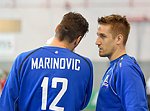 08.01.2015, Krems, Handball, Laenderspiel, Nationalteam, Testspiel, Oesterreich, Schweiz<br>MARINOVIC Nikola, BAUER Thomas<br><br><br>Copyright DIENER / Zierlinger<br>Marktgasse 3-7 / 4 / 5 / 21<br>A-1090 Wien<br>Telefax +43 1 955 32 35<br>Mobil +43 676 629 98 51<br>BA-CA<br>Bank Nr. 12000<br>Account Nr. 00712 223 783<br>e-mail: agentur@diener.at<br>Datenbank: www.diener.at