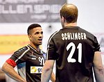 08.01.2015, Krems, Handball, Laenderspiel, Nationalteam, Testspiel, Oesterreich, Schweiz<br>SANTOS Raul, SCHLINGER Roland<br><br><br>Copyright DIENER / Zierlinger<br>Marktgasse 3-7 / 4 / 5 / 21<br>A-1090 Wien<br>Telefax +43 1 955 32 35<br>Mobil +43 676 629 98 51<br>BA-CA<br>Bank Nr. 12000<br>Account Nr. 00712 223 783<br>e-mail: agentur@diener.at<br>Datenbank: www.diener.at