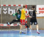 06.12. 2014, Krems, Handball, Handball Liga Austria, HLA, GD, UHK Krems, Bregenz,<br>SHEJBAL Mihal, VIZVARY Kristof, GAVRANOVIC Filip<br><br><br><br>Copyright DIENER / Zierlinger Karl<br>Marktgasse 3-7 / 4 / 5 / 21<br>A-1090 Wien<br>Telefax +43 1 955 32 35<br>Mobil +43 676 629 98 51<br>BA-CA<br>Bank Nr. 12000<br>Account Nr. 00712 223 783<br>e-mail: agentur@diener.at<br>Datenbank: www.diener.at