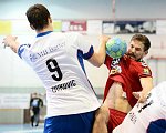 13.09.2014, Krems, Handball, Handball Liga Austria, HLA, GD, UHK Krems, HC Hard,<br>ZIVKOVIC Boris, CHALUPA Georg<br><br><br>Copyright / www. sportfotos. at<br>Missongasse 21<br>A - 3500 Krems<br>zierlinger@sportfotos.at<br>www.sportfotos.at<br>Kremser Bank <br>BIC SPKDAT21XXX<br>IBAN AT392022800704000918<br>