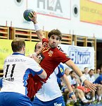 13.09.2014, Krems, Handball, Handball Liga Austria, HLA, GD, UHK Krems, HC Hard,<br>JOCHUM Michael, SCHLINGER Roland, SCHOPF Tobias<br><br><br>Copyright / www. sportfotos. at<br>Missongasse 21<br>A - 3500 Krems<br>zierlinger@sportfotos.at<br>www.sportfotos.at<br>Kremser Bank <br>BIC SPKDAT21XXX<br>IBAN AT392022800704000918<br>