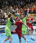 21.11.2014, Krems, Handball, Handball Liga Austria, HLA, GD, UHK Krems, SG Westwien,<br>POSCH Fabian, FEICHTINGER Sebastian, MILJAK Duje<br><br><br><br>Copyright DIENER / Zierlinger Karl<br>Marktgasse 3-7 / 4 / 5 / 21<br>A-1090 Wien<br>Telefax +43 1 955 32 35<br>Mobil +43 676 629 98 51<br>BA-CA<br>Bank Nr. 12000<br>Account Nr. 00712 223 783<br>e-mail: agentur@diener.at<br>Datenbank: www.diener.at