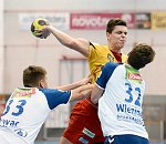 30.08.2014, Krems, Handball, Handball Liga Austria, HLA, U-20, UHK Krems, SU St. Poelten,<br><br><br><br>Copyright / www. sportfotos. at<br>Missongasse 21<br>A - 3500 Krems<br>zierlinger@sportfotos.at<br>www.sportfotos.at<br>Kremser Bank <br>BIC SPKDAT21XXX<br>IBAN AT392022800704000918<br>