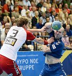 30.08.2014, Krems, Handball, Handball Liga Austria, HLA, GD, UHK Krems, SU St. Poelten,<br>BABARSKAS Gerdas, SCHMOELZ Johann<br><br><br>Copyright / www. sportfotos. at<br>Missongasse 21<br>A - 3500 Krems<br>zierlinger@sportfotos.at<br>www.sportfotos.at<br>Kremser Bank <br>BIC SPKDAT21XXX<br>IBAN AT392022800704000918<br>