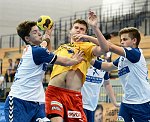 30.08.2014, Krems, Handball, Handball Liga Austria, HLA, U-20, UHK Krems, SU St. Poelten,<br><br><br><br>Copyright / www. sportfotos. at<br>Missongasse 21<br>A - 3500 Krems<br>zierlinger@sportfotos.at<br>www.sportfotos.at<br>Kremser Bank <br>BIC SPKDAT21XXX<br>IBAN AT392022800704000918<br>