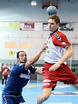30.08.2014, Krems, Handball, Handball Liga Austria, HLA, GD, UHK Krems, SU St. Poelten,<br>BOZSO Andras, BABARSKAS Gerdas<br><br><br>Copyright / www. sportfotos. at<br>Missongasse 21<br>A - 3500 Krems<br>zierlinger@sportfotos.at<br>www.sportfotos.at<br>Kremser Bank <br>BIC SPKDAT21XXX<br>IBAN AT392022800704000918<br>