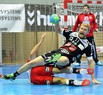 26.11.2014, Krems, Handball, Handball Liga Austria, HLA, GD, UHK Krems, ULZ Schwaz,<br>MITKOV Vlatko, PRAKAPENIA Anton, SHEJBAL Mihal<br><br><br><br>Copyright DIENER / Zierlinger Karl<br>Marktgasse 3-7 / 4 / 5 / 21<br>A-1090 Wien<br>Telefax +43 1 955 32 35<br>Mobil +43 676 629 98 51<br>BA-CA<br>Bank Nr. 12000<br>Account Nr. 00712 223 783<br>e-mail: agentur@diener.at<br>Datenbank: www.diener.at
